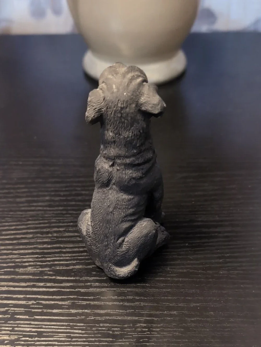 Black Dog Figurine Decorative Pet Statue